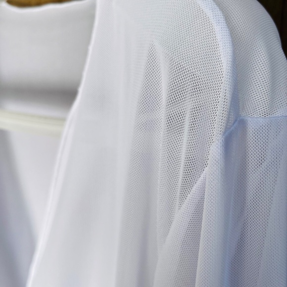 White Kimono Tunic For Summer Beach Dress Elegant Plus Size Women Dress - Picture 5 of 9